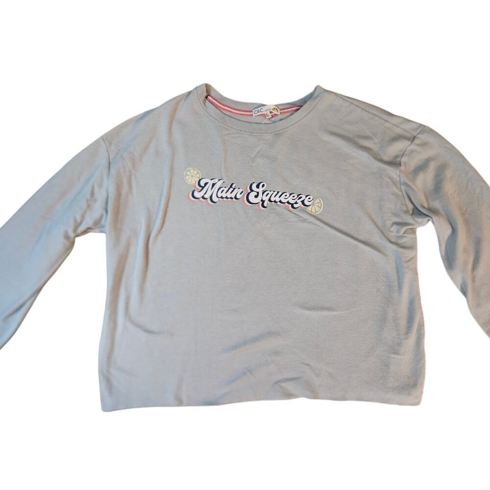C&C California Main Squeeze Sweatshirt Size M NWT Crew Neck Sweater